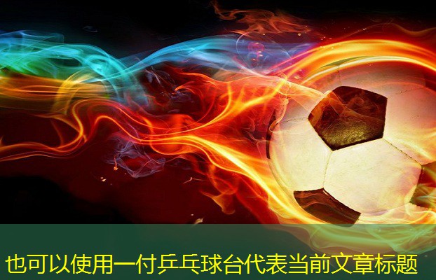 一付乒乓球台